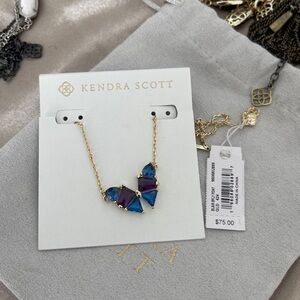 Kendra Scott Gold Necklace with Blue and Purple Accents
both set